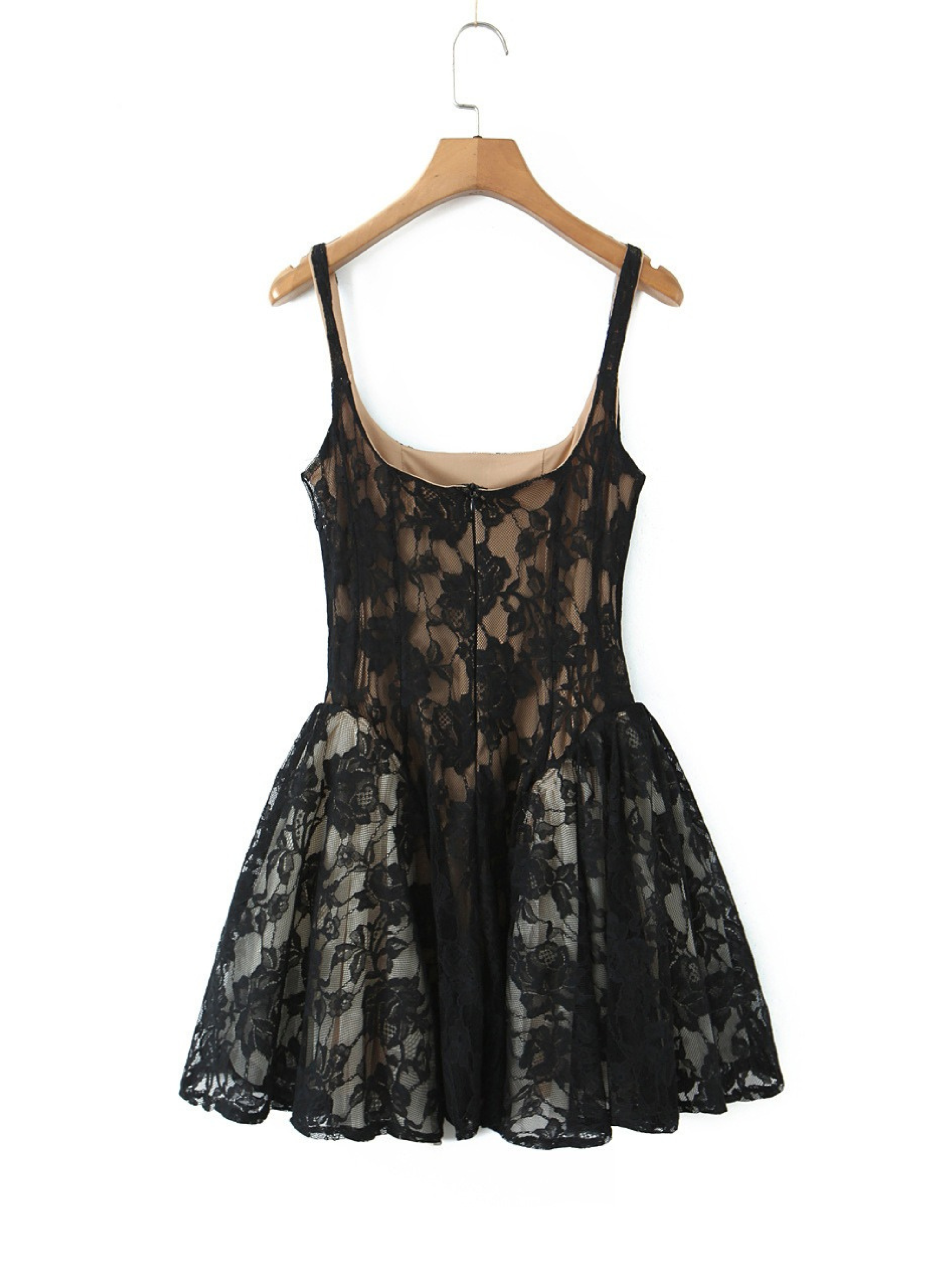 Doria Lace Fit & Flare Mini Dress