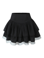 Samira Layered Ruffle Mini Skirt