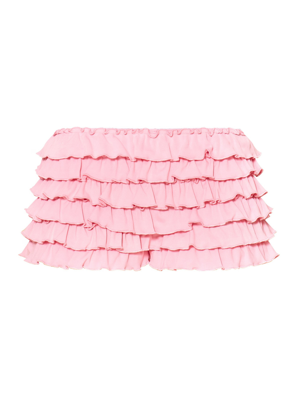 Tiered Ruffle Micro Shorts