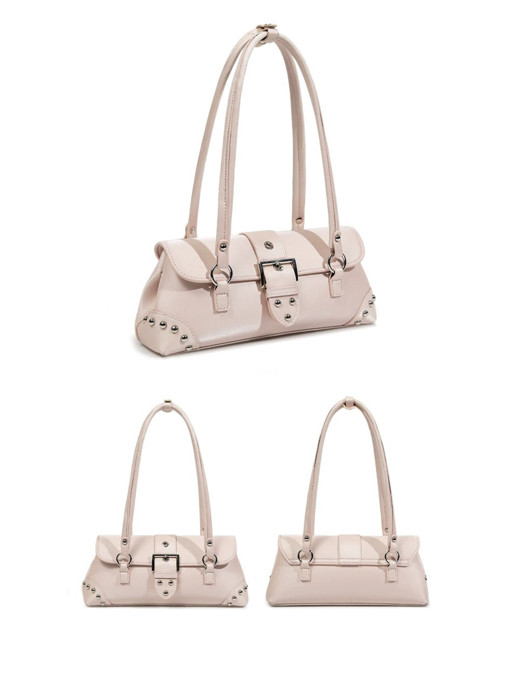 Sylvia Studded Buckle Shoulder Bag