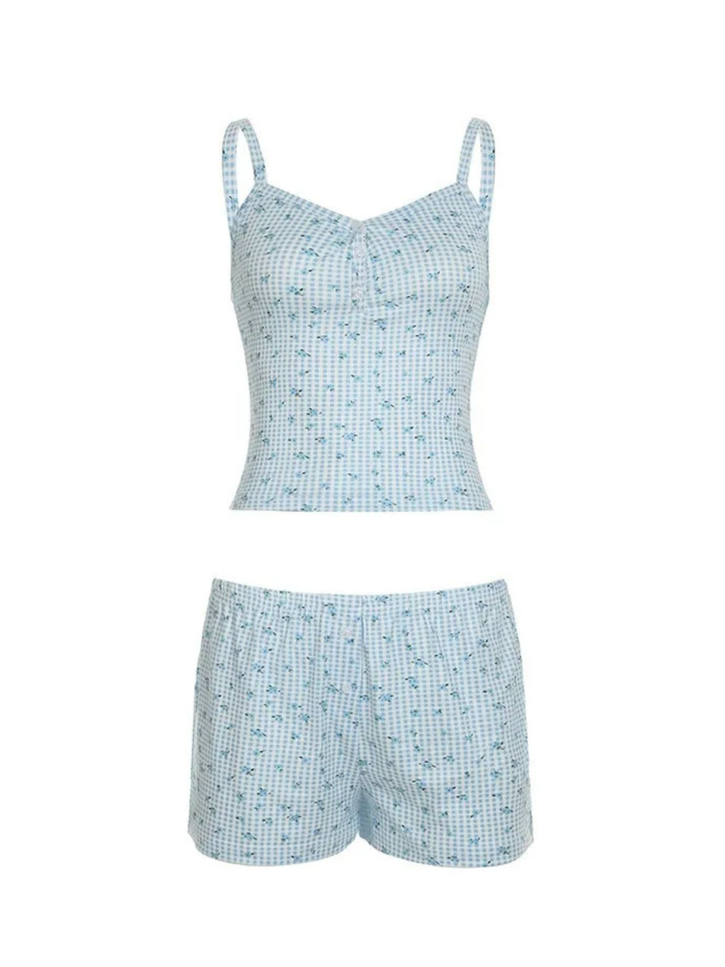 Leila Lace Trim Shorts Set