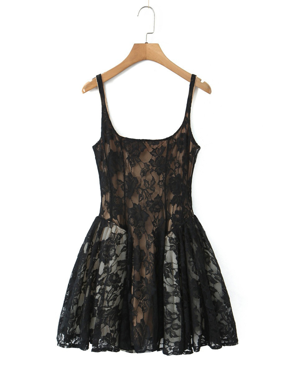 Doria Lace Fit & Flare Mini Dress