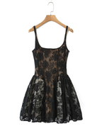 Doria Lace Fit & Flare Mini Dress