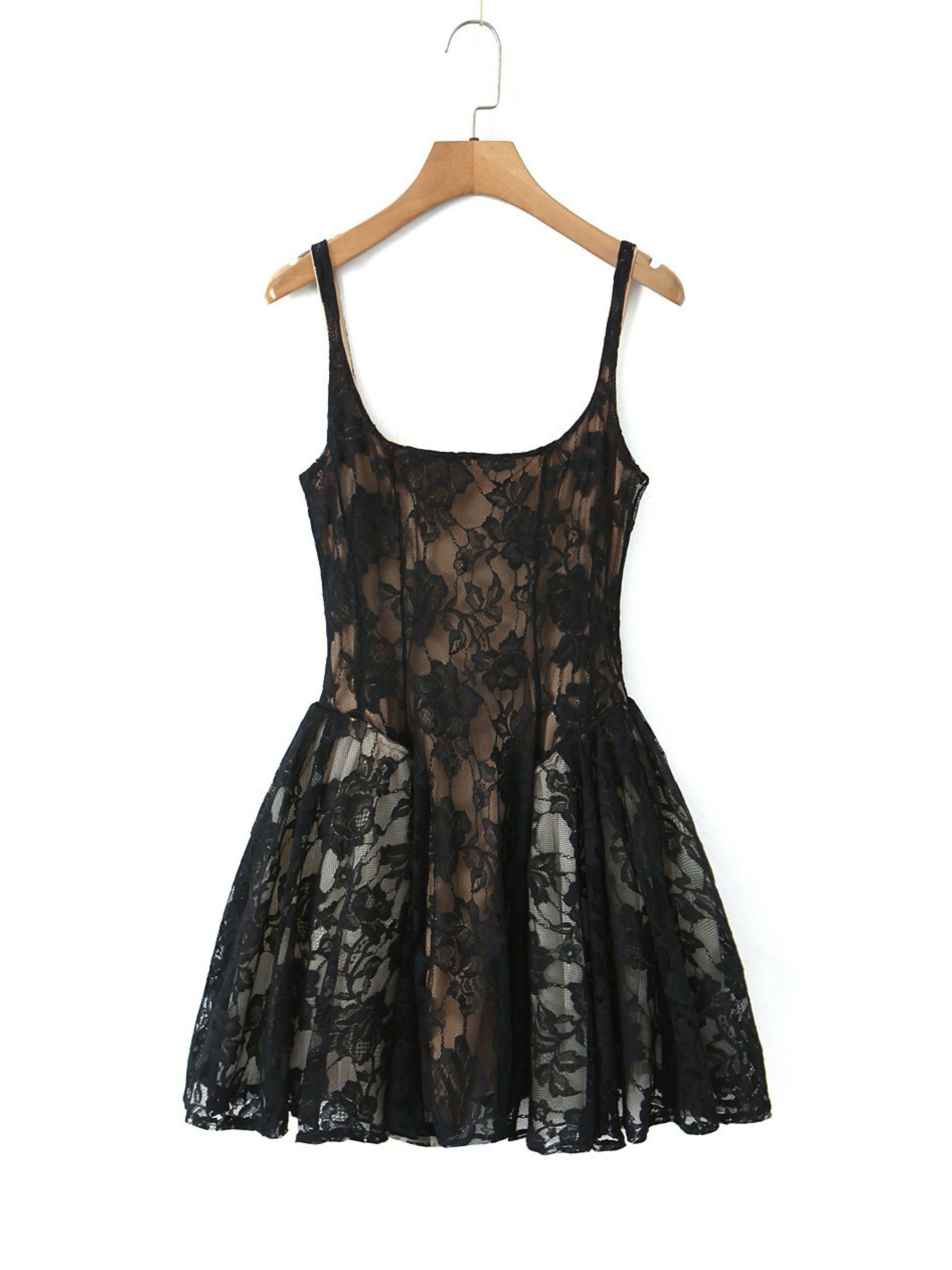 Doria Lace Fit & Flare Mini Dress
