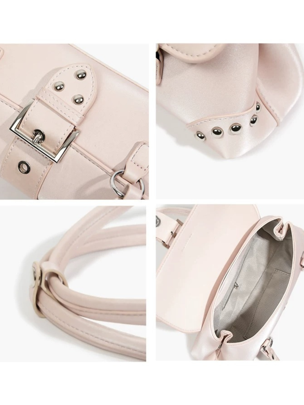 Sylvia Studded Buckle Shoulder Bag