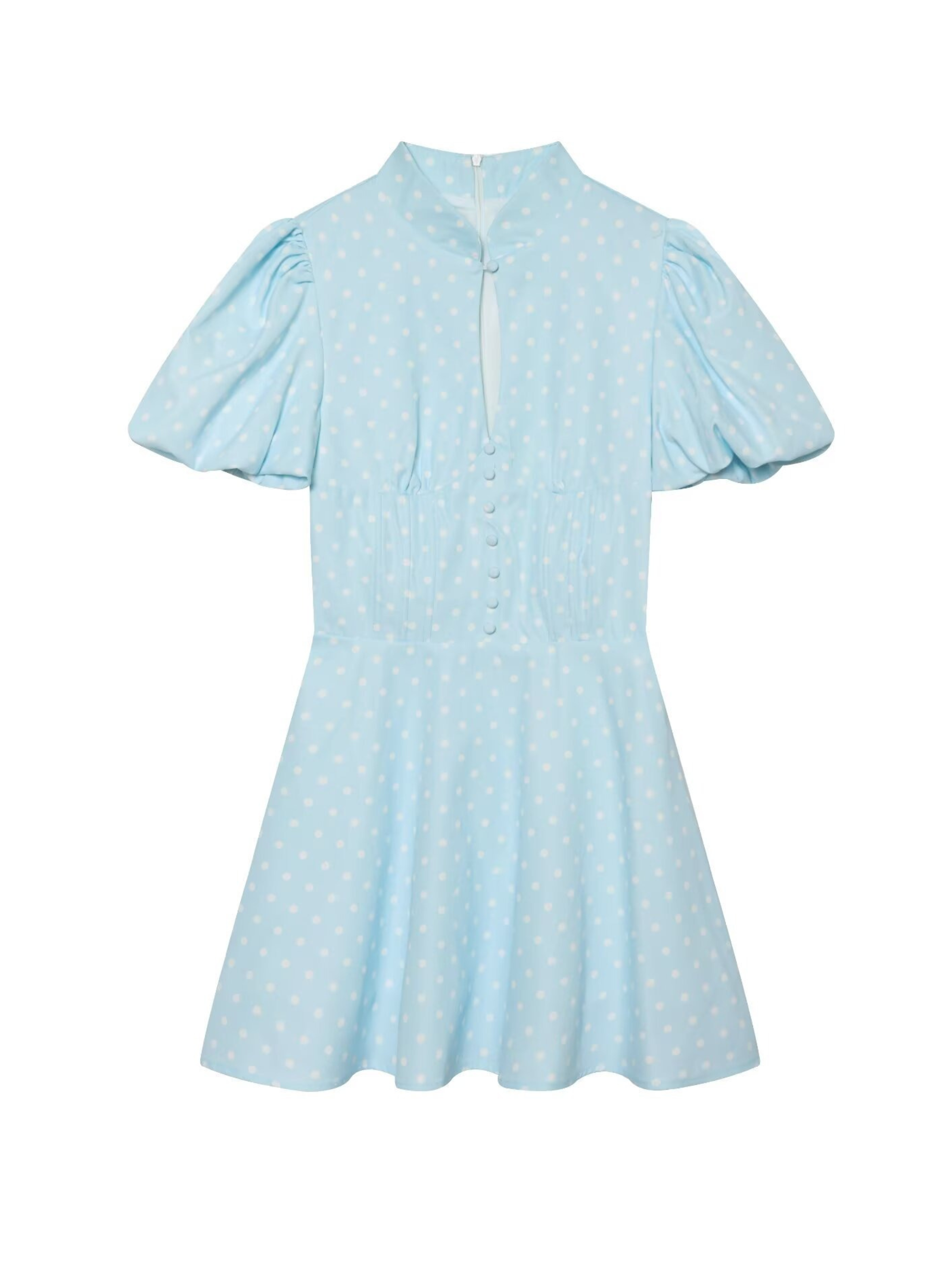 Mirel Colette Polka Dot Mini Dress