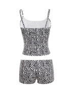 Sora Zebra Shorts Lounge Set