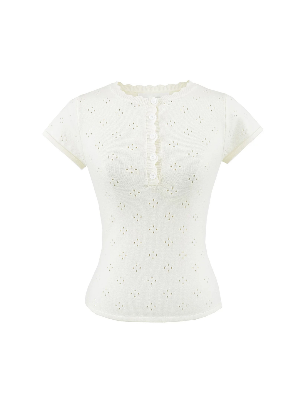 Zoya Eyelet Knit Top & Mini Skirt Set