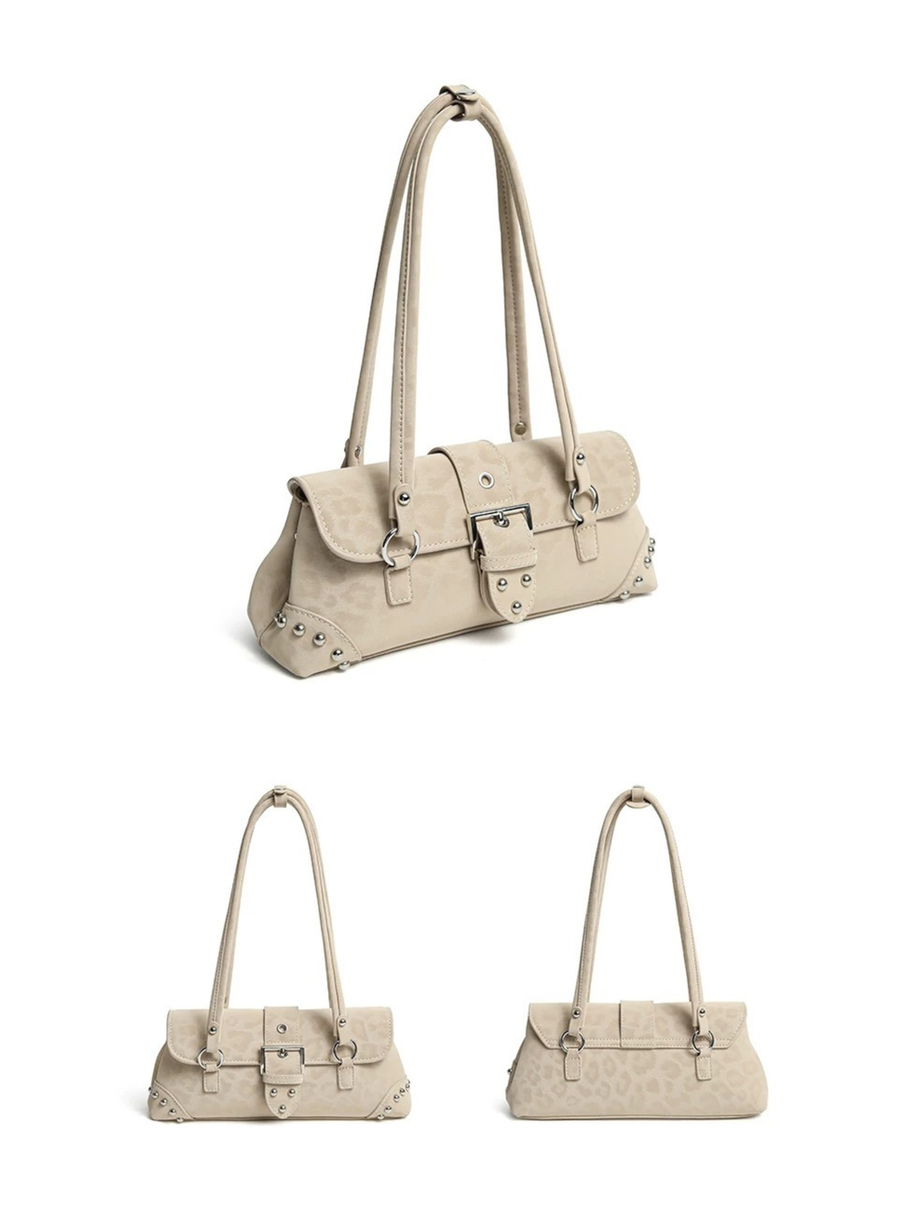 Vintage Studded Shoulder Bag