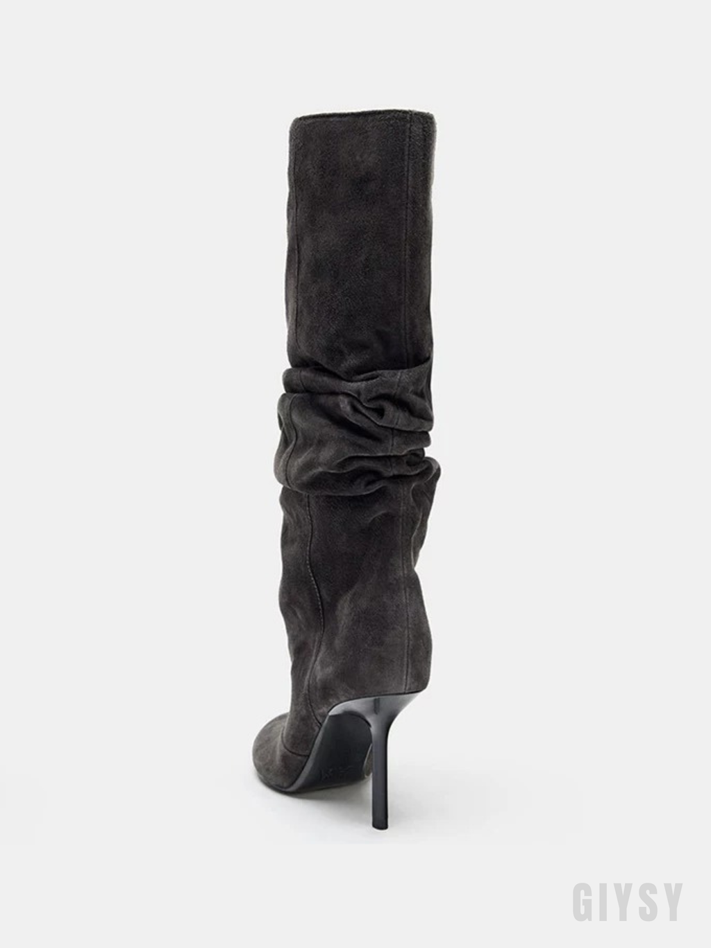 Malia Ruched Suede Stiletto Boots