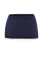 Zoya Eyelet Knit Top & Mini Skirt Set