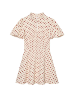 Mirel Colette Polka Dot Mini Dress
