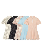 Mirel Colette Polka Dot Mini Dress