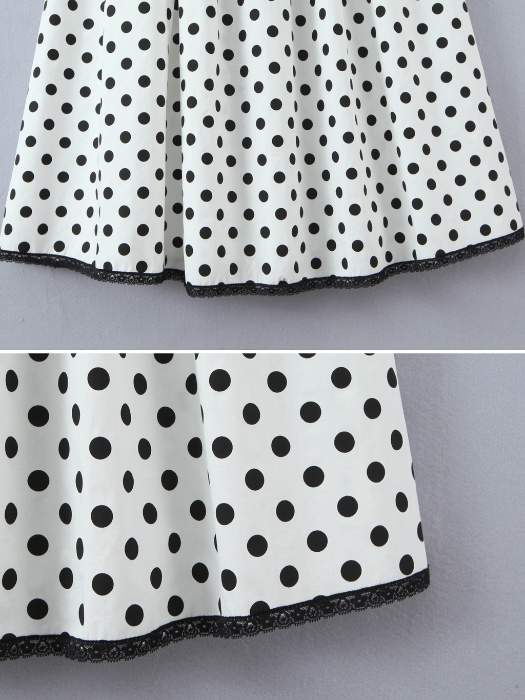 Sibel Polka Dot & Gingham Cotton Midi Dress