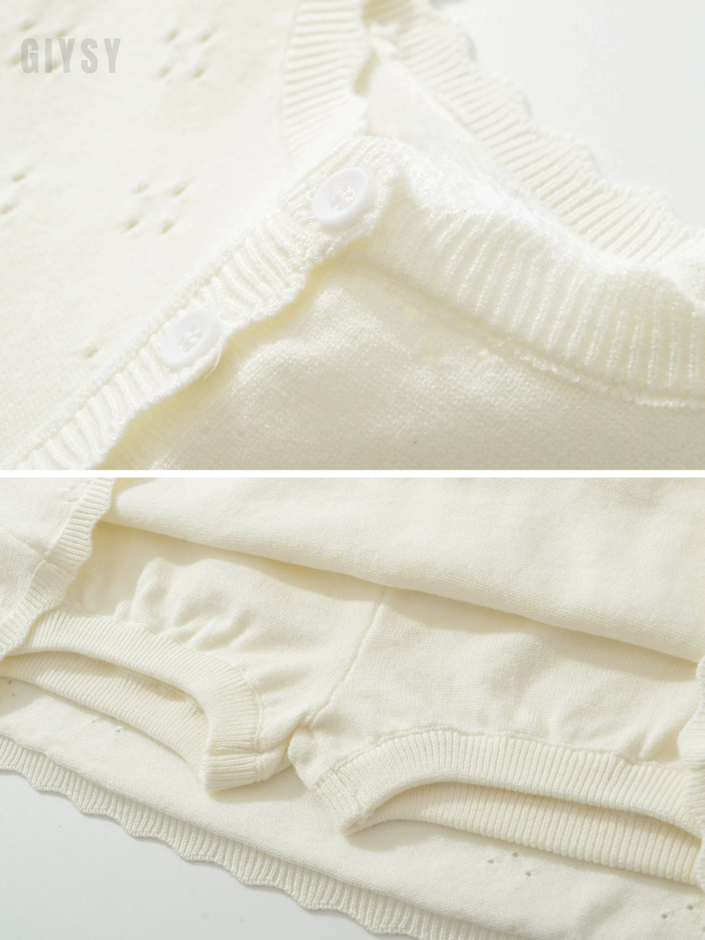 Zoya Eyelet Knit Top & Mini Skirt Set