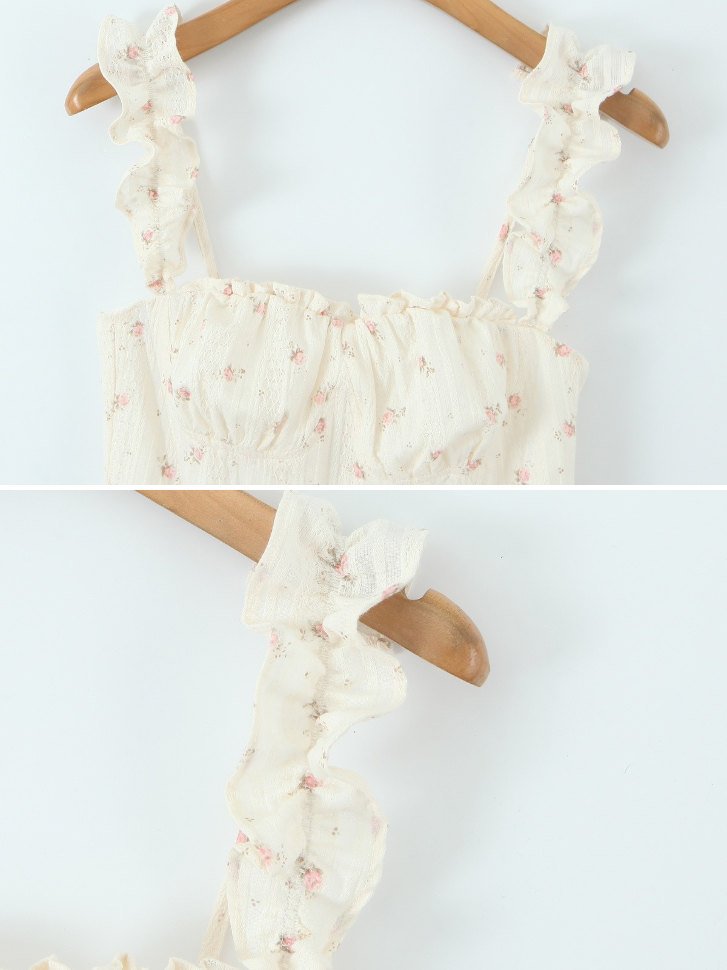 Lorena Corset Top & Ruffle Mini Skirt Set