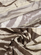 Rivka Zebra Mesh Long Sleeve Top