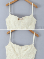 Odessa Lace Embroidered Mini Dress