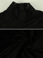 Romeya Velvet Lace Mini Dress