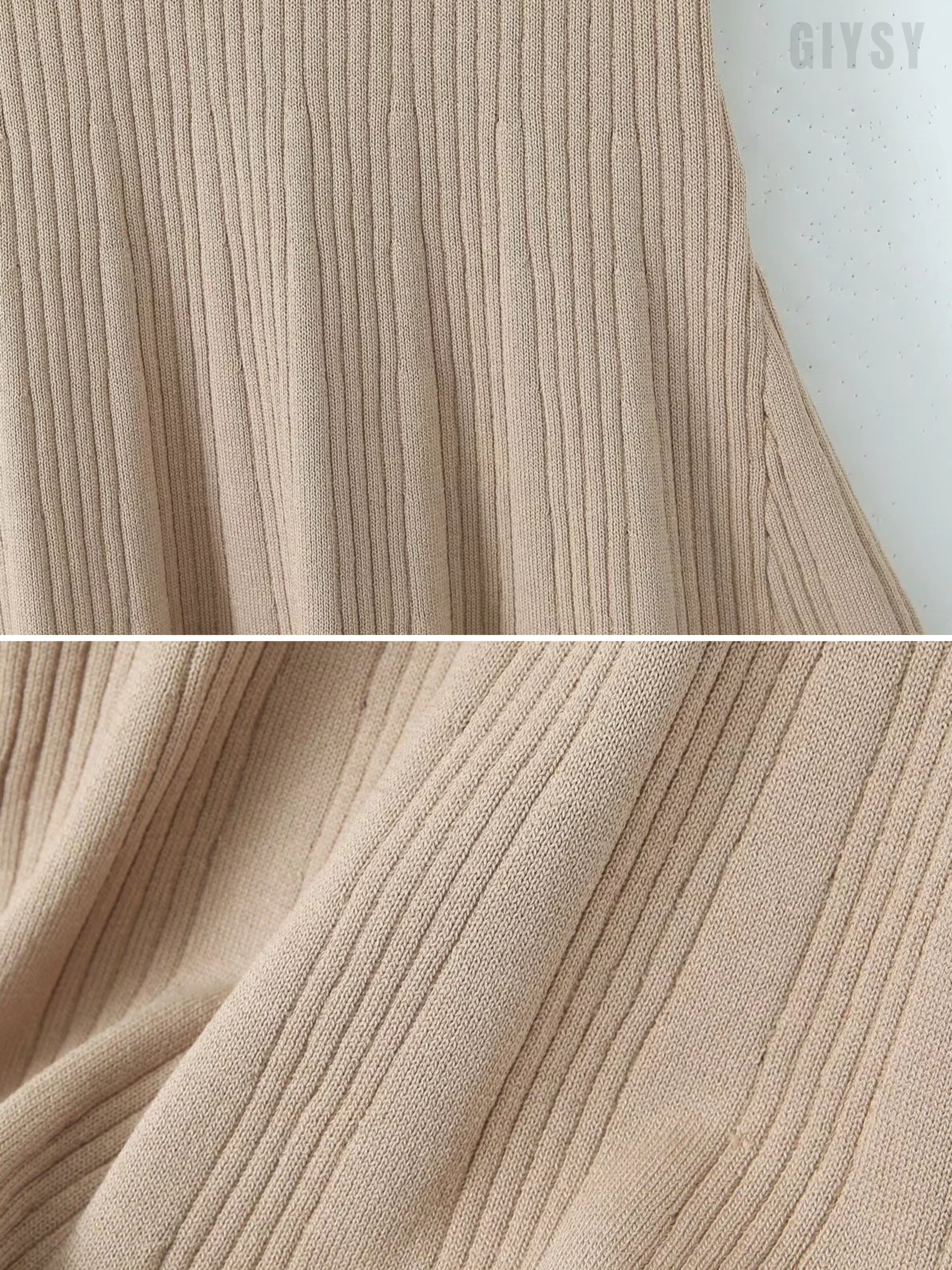 Vanna Ribbed Knit Polo Mini Dress