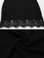 Perina Long Sleeve Lace Trim Mini Dress
