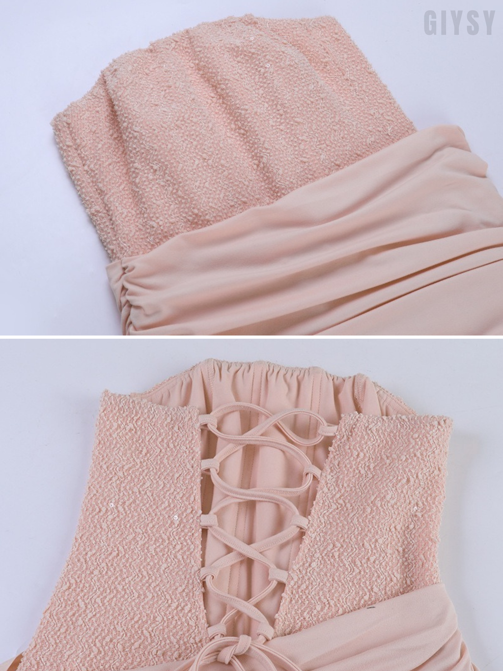 Elvan Strapless Ruched Maxi Dress