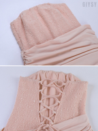 Elvan Strapless Ruched Maxi Dress