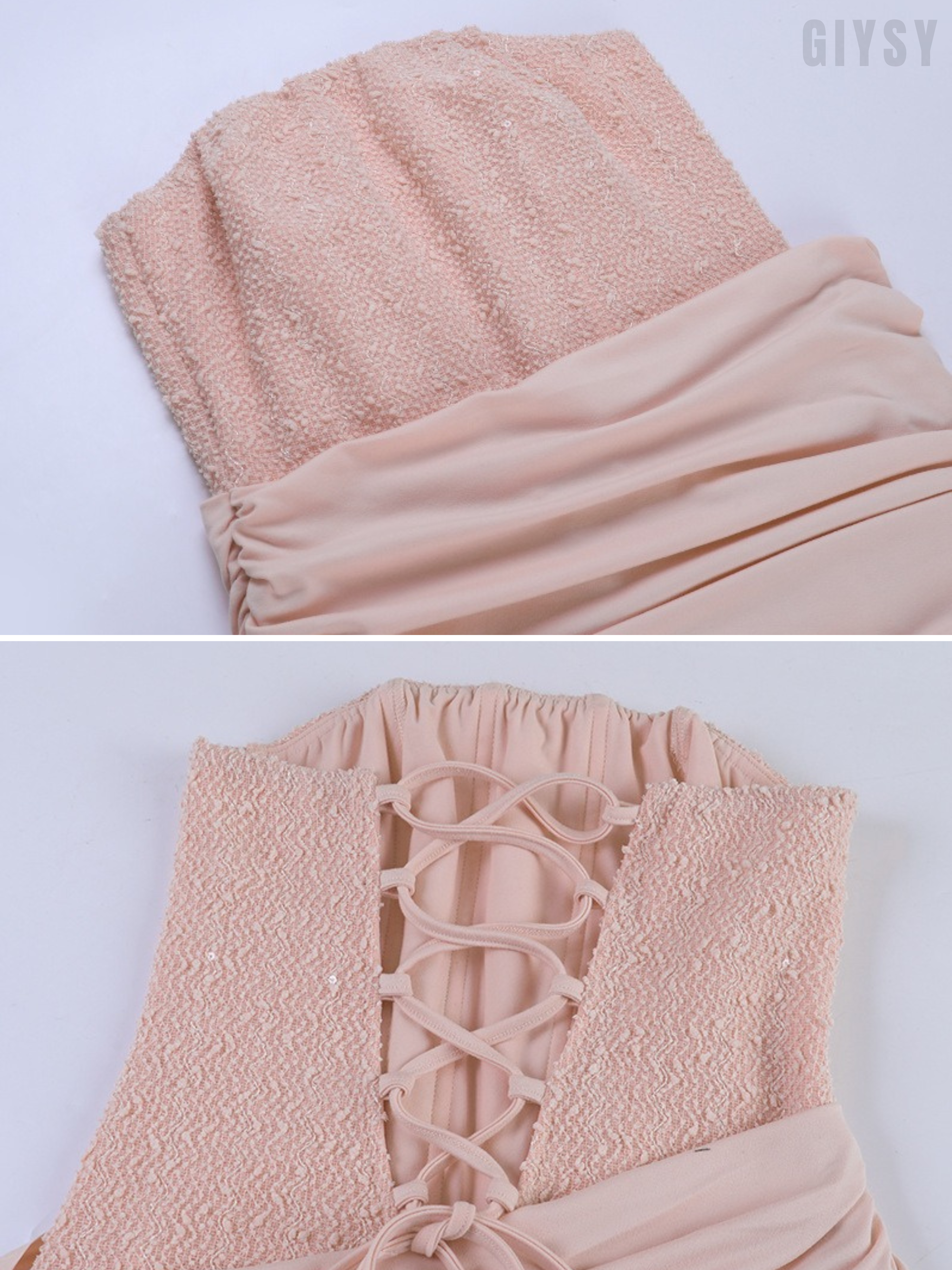 Elvan Strapless Ruched Maxi Dress