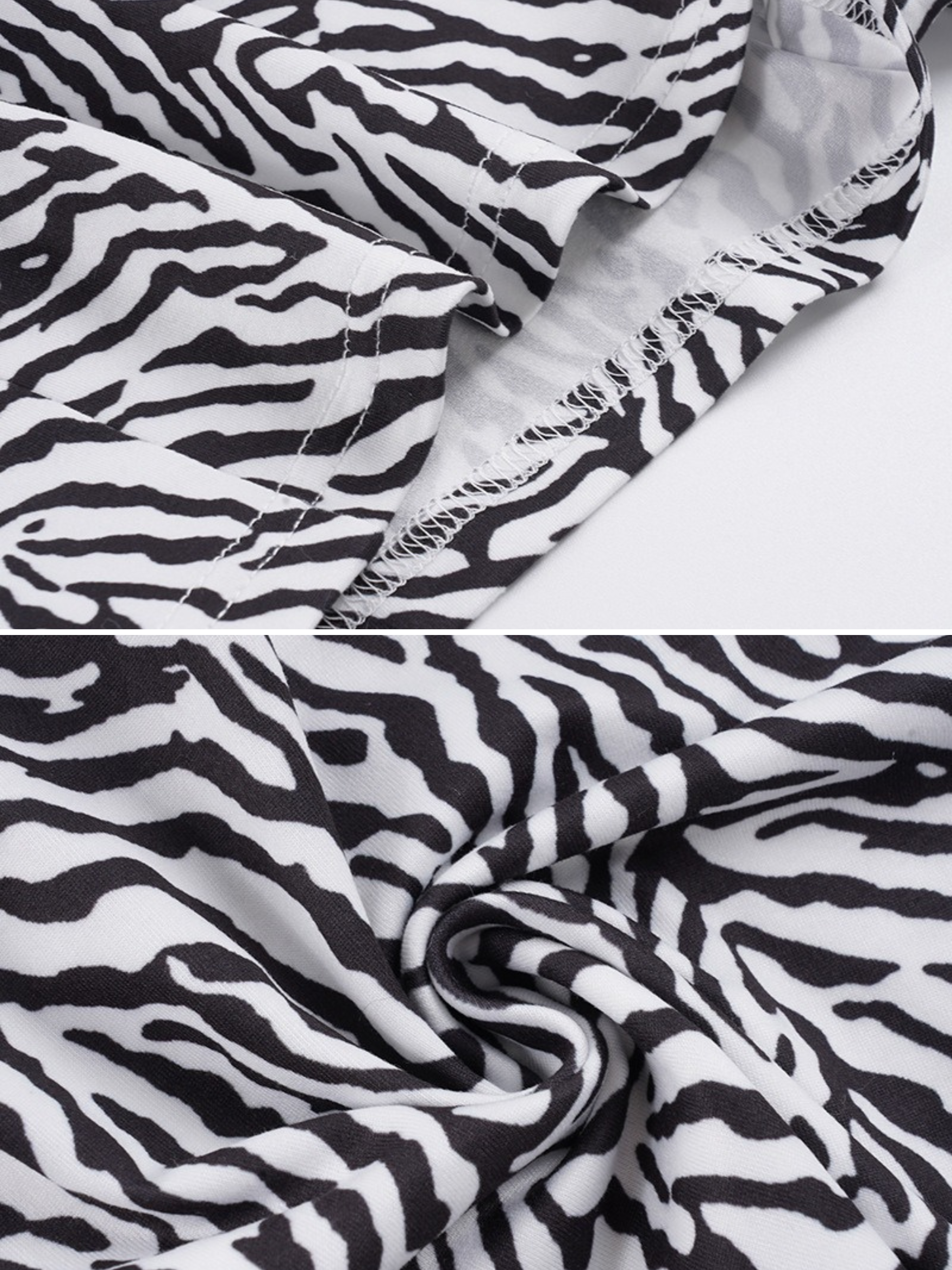 Sora Zebra Shorts Lounge Set