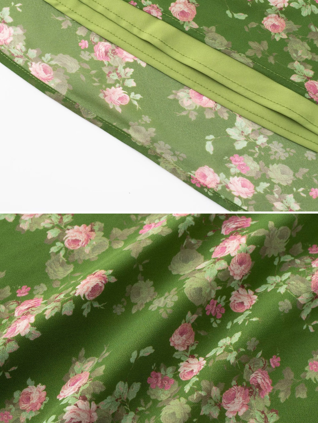 Olya Olive Floral Slip Maxi Dress