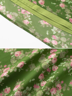Olya Olive Floral Slip Maxi Dress