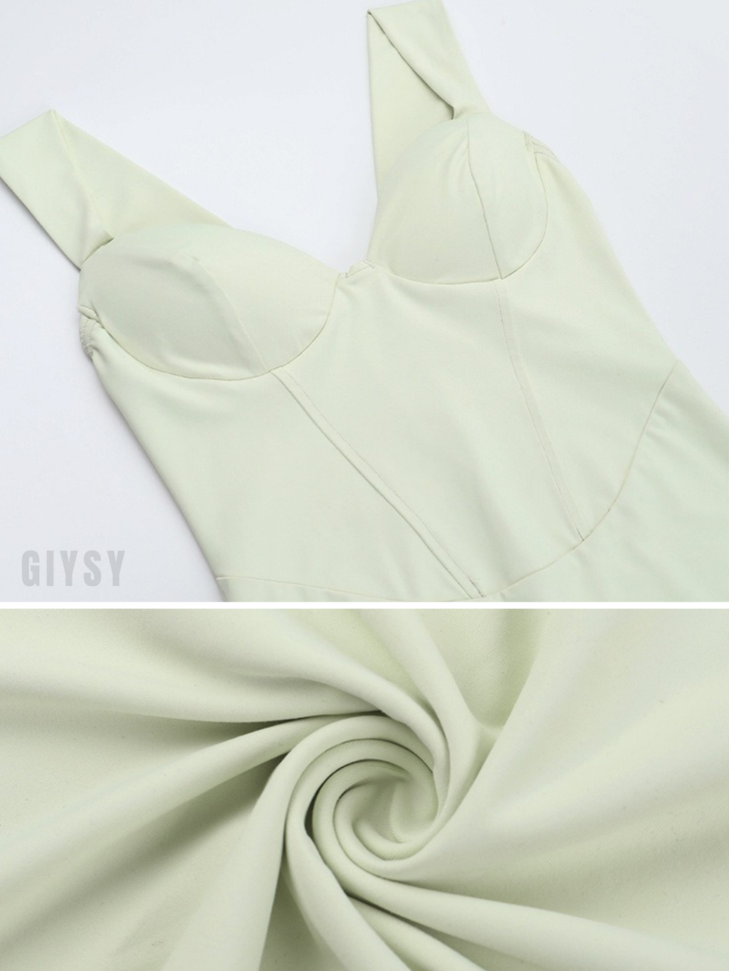 Faria Pale Mint Corset Maxi Dress