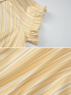 Ilvina Soft Stripe Button Corset Top