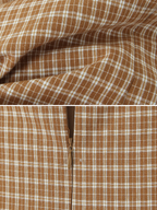 Evania Plaid Ruffle Mini Dress