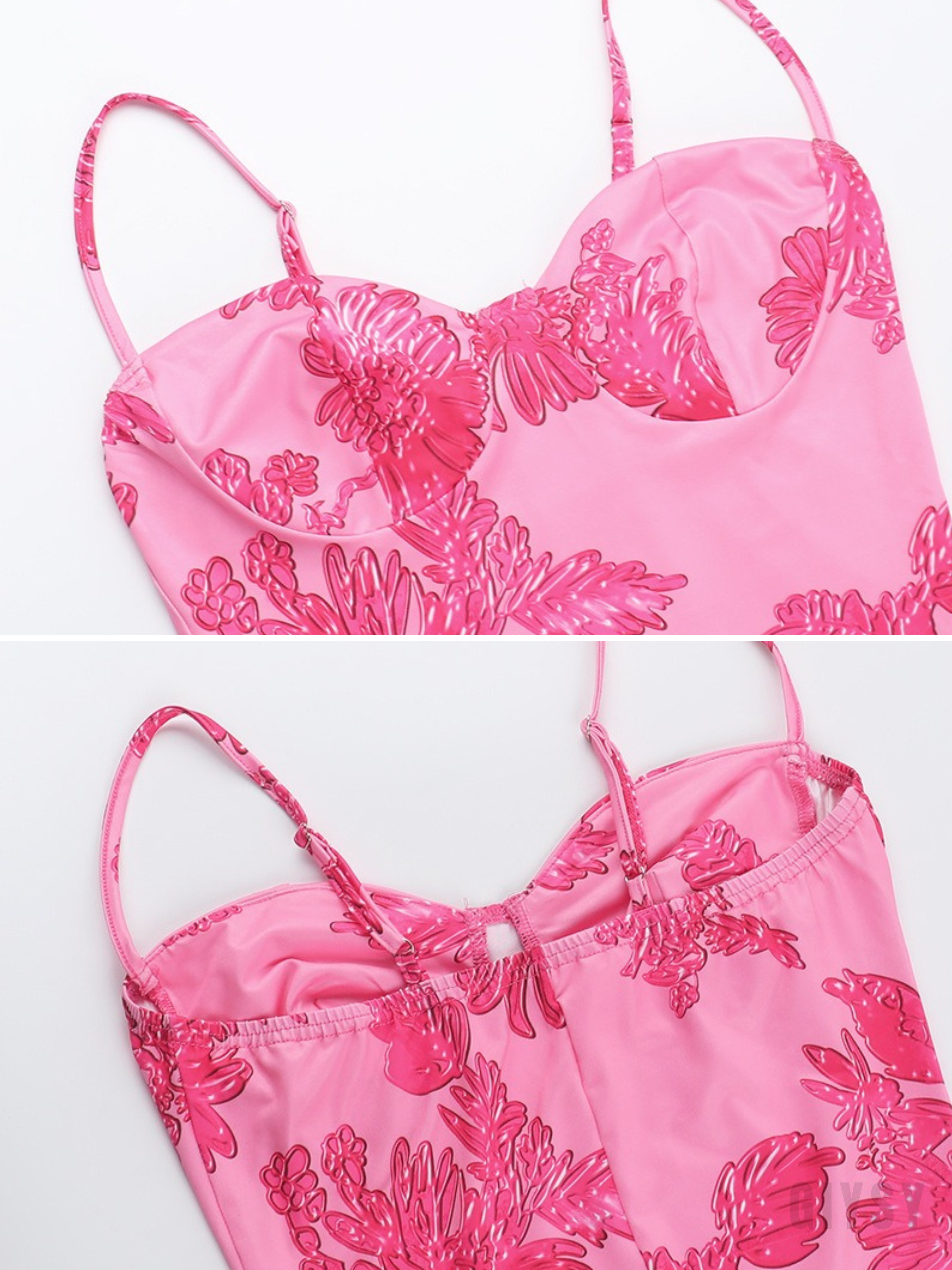 Noreia Pink Floral Lace Maxi Dress