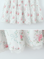 Aela Floral Corset Midi Dress