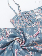Alina Blue Paisley Cami Maxi Dress