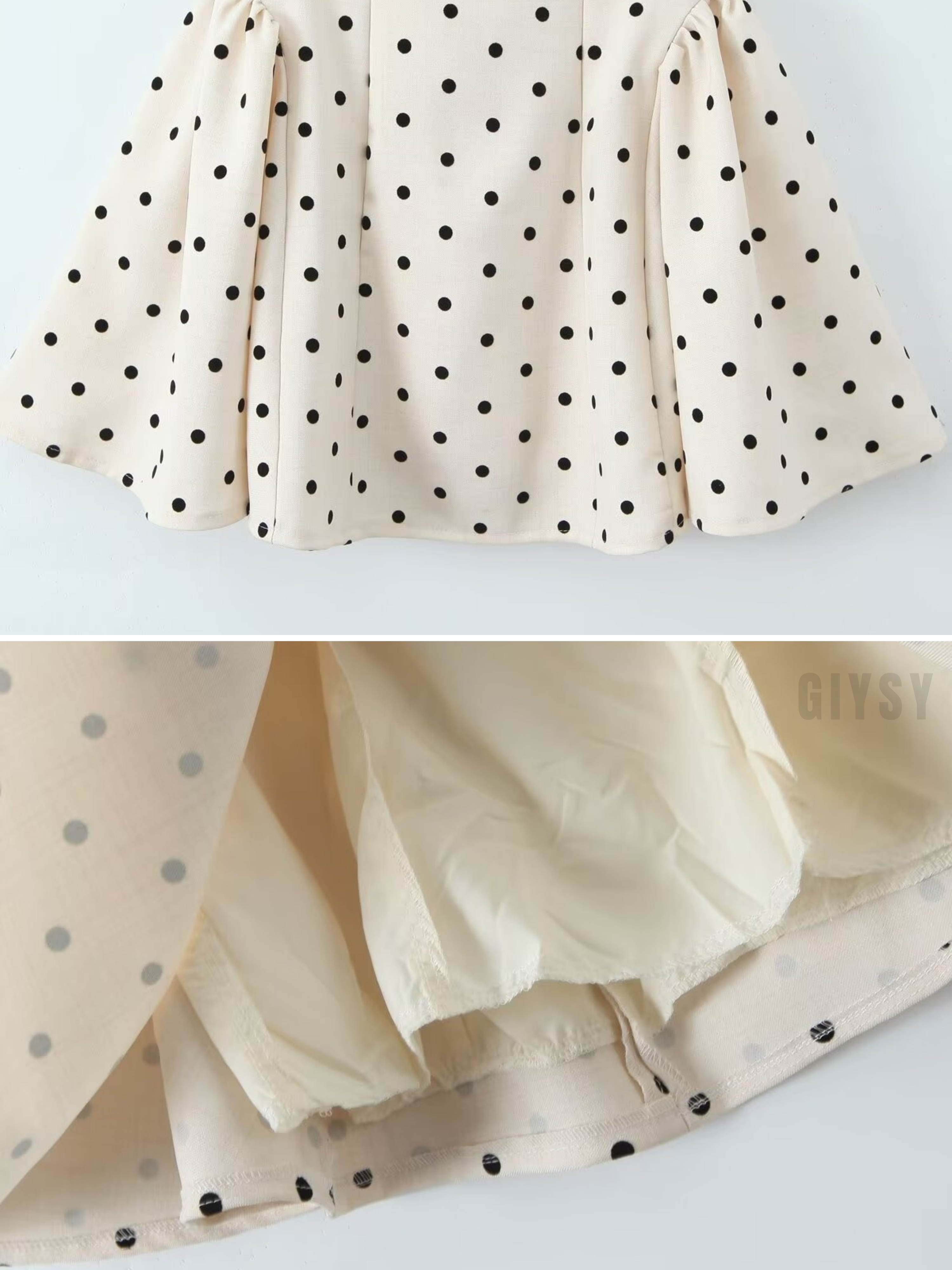 Melina Polka Dot Lace-Up Mini Dress
