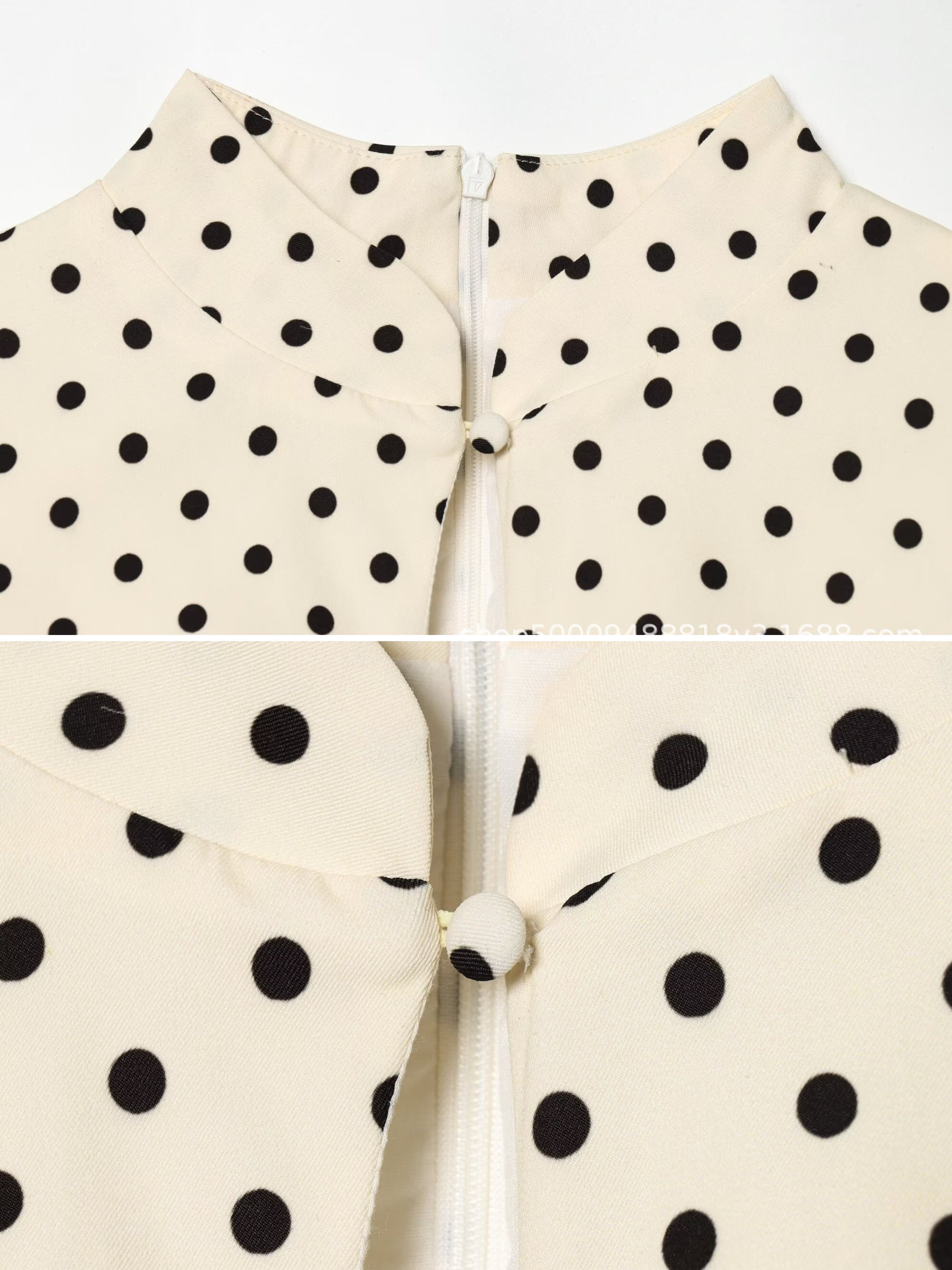 Mirel Colette Polka Dot Mini Dress