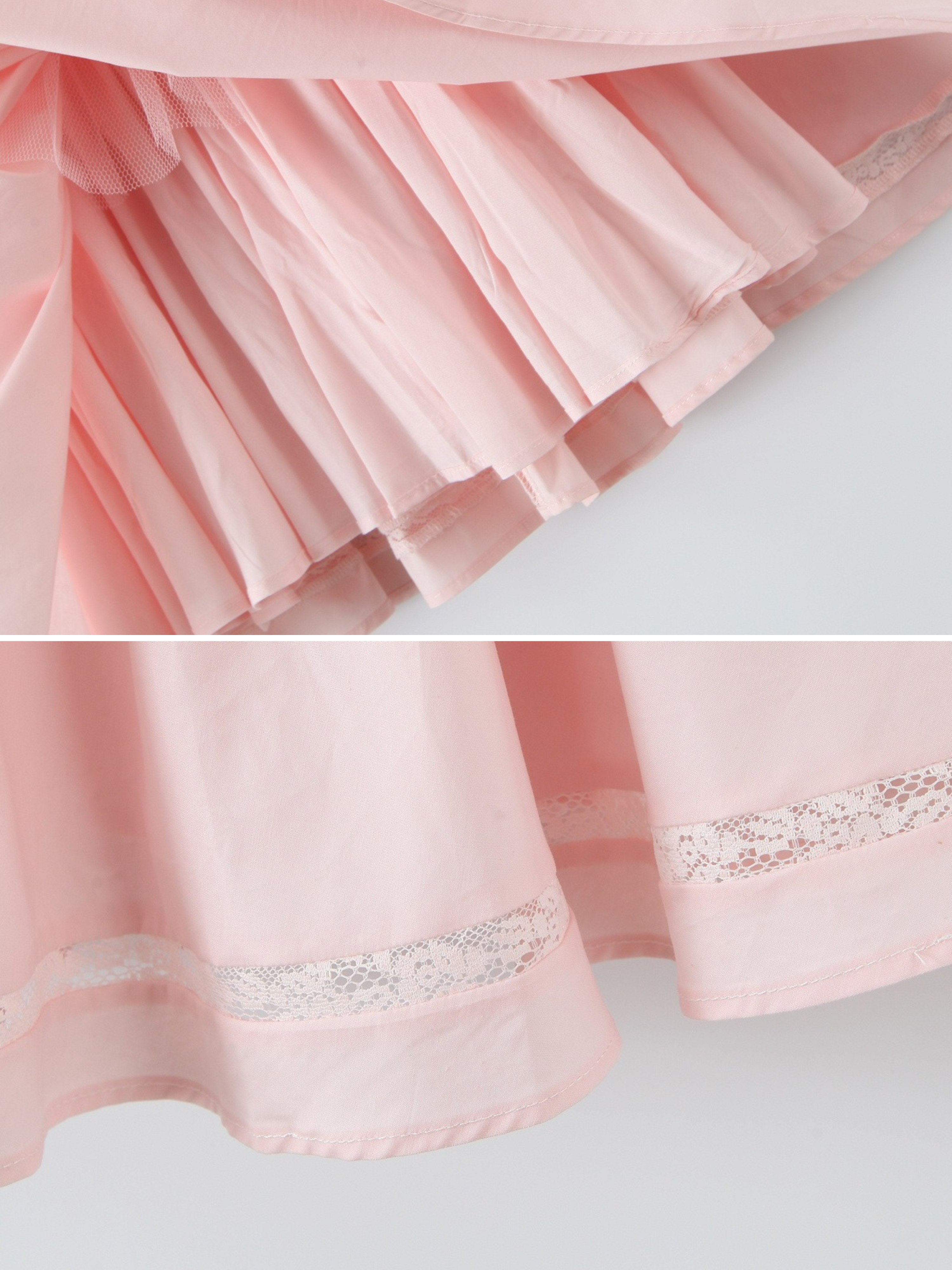 Elifa Blush Bow Pocket Mini Dress
