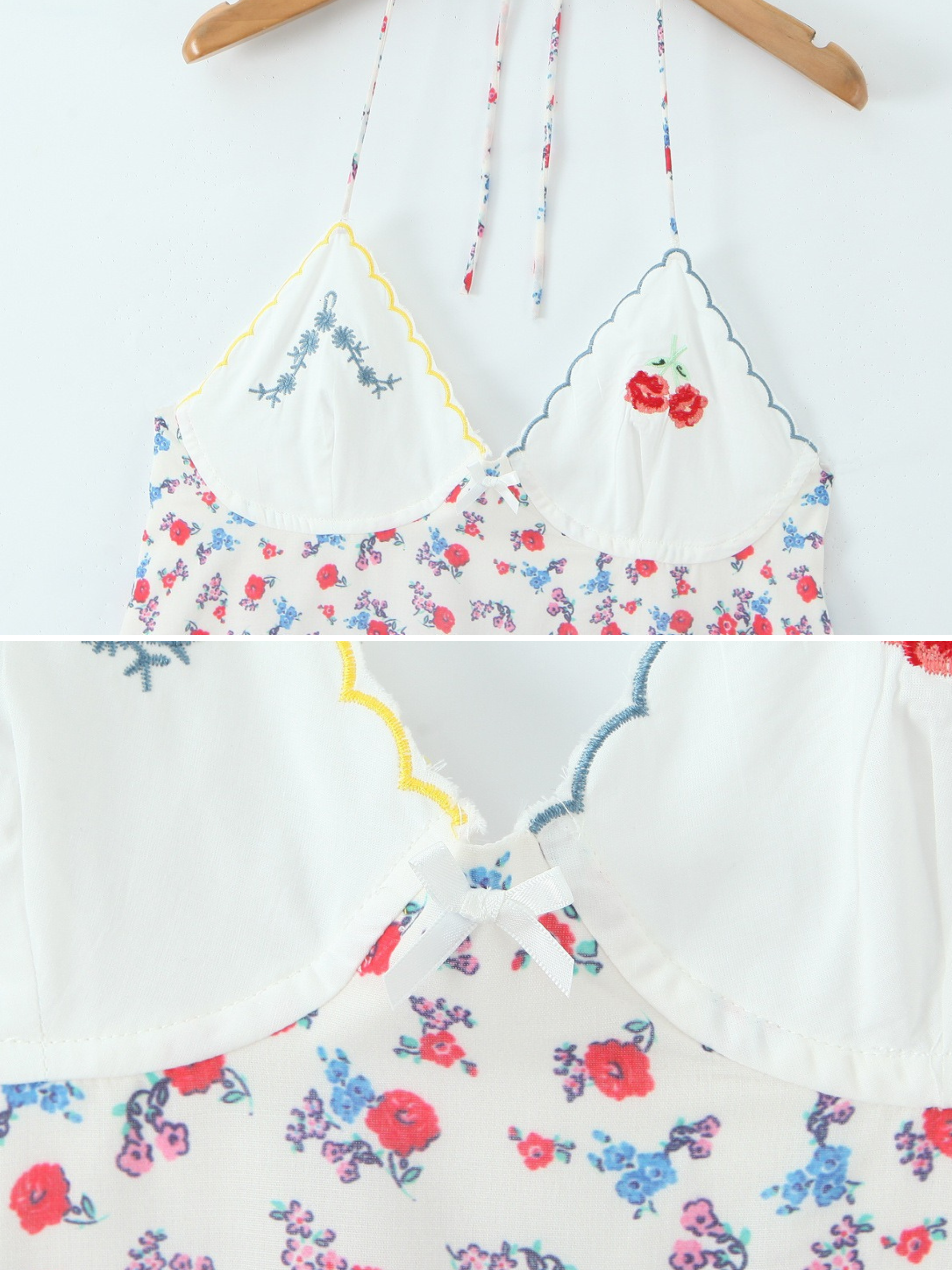 Vina Floral Halter Mini Dress
