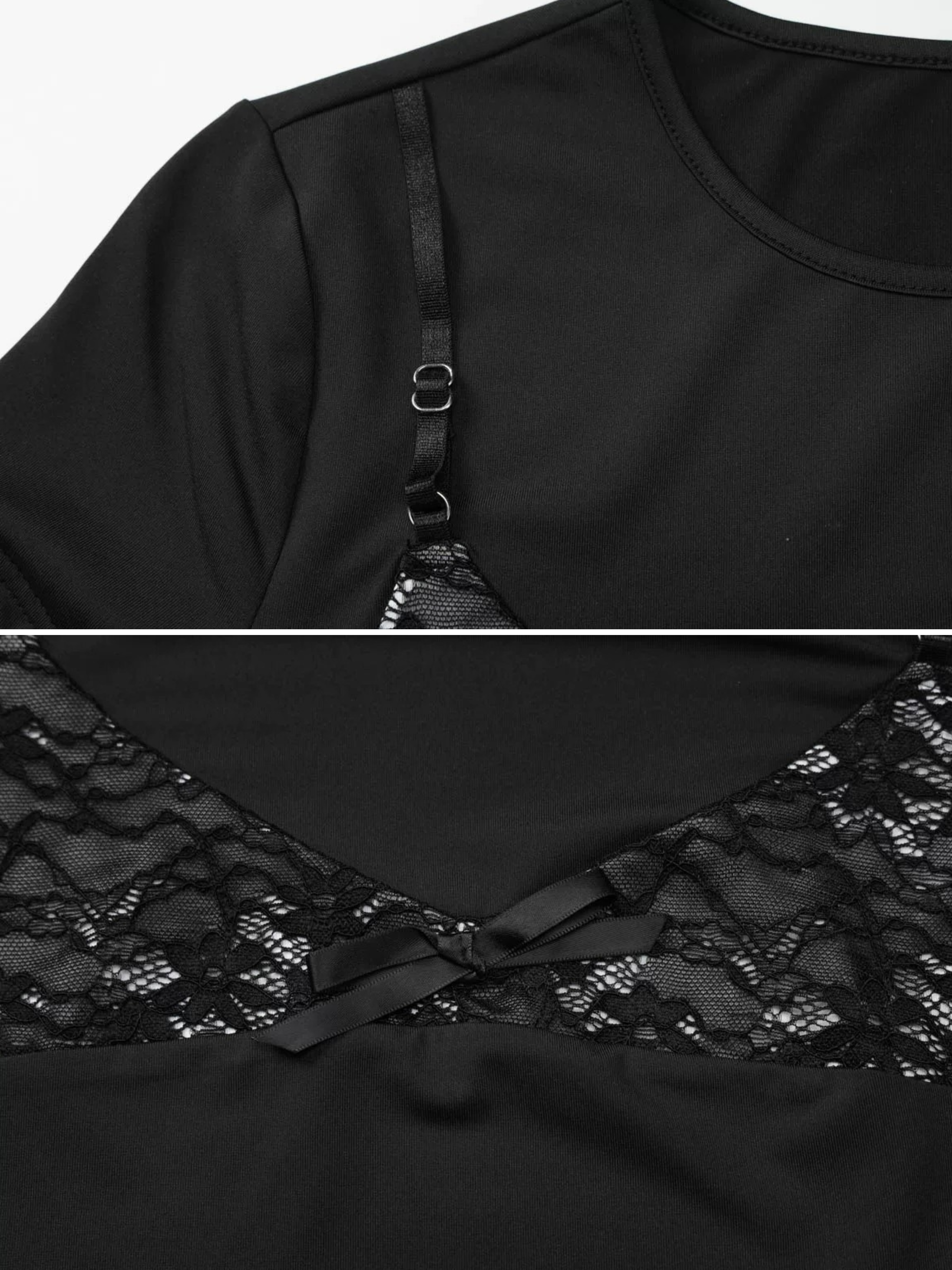 Tansy Lace Detail Layered Tee