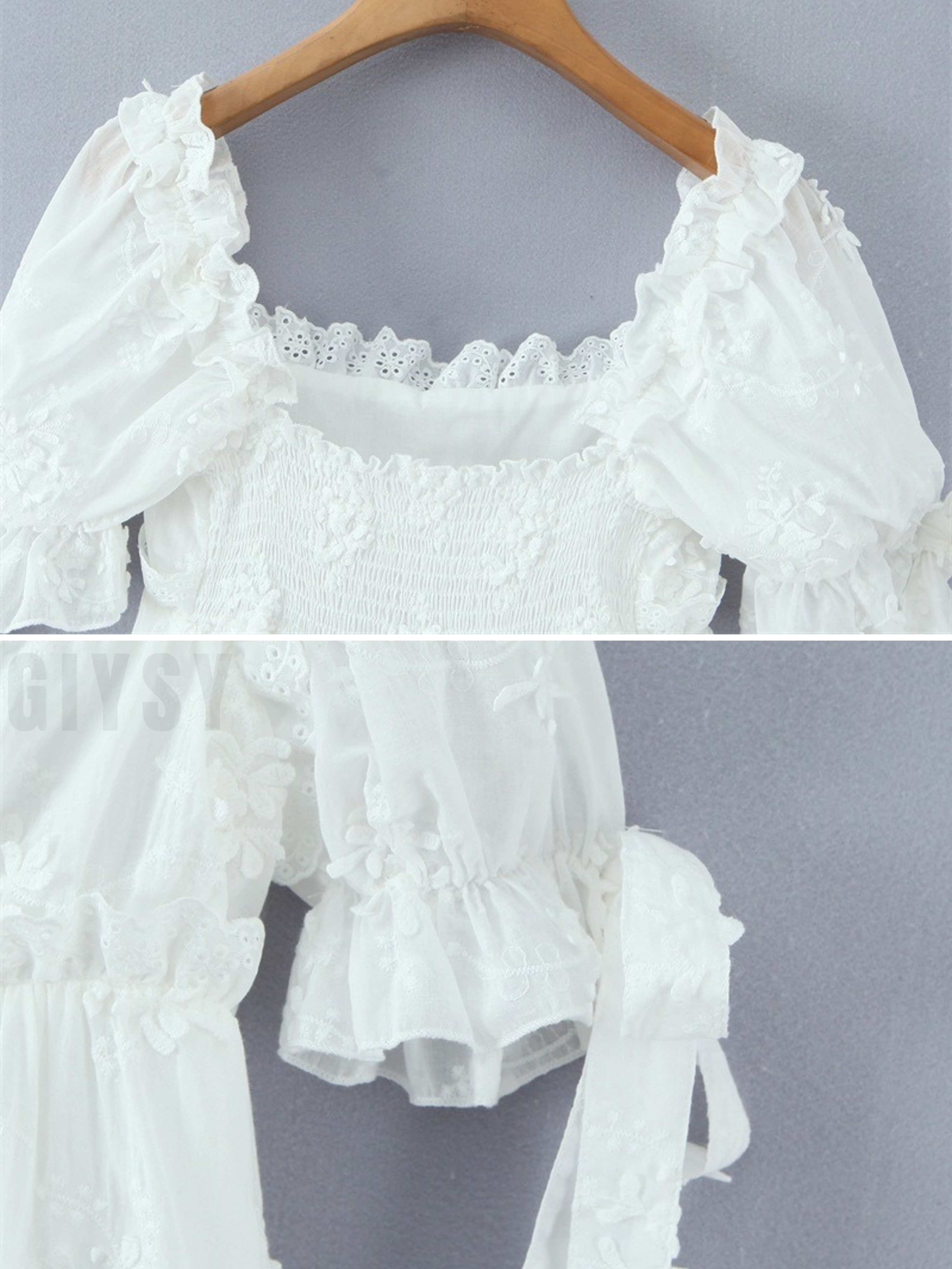 Ilona Embroidered Ruffle Mini Dress