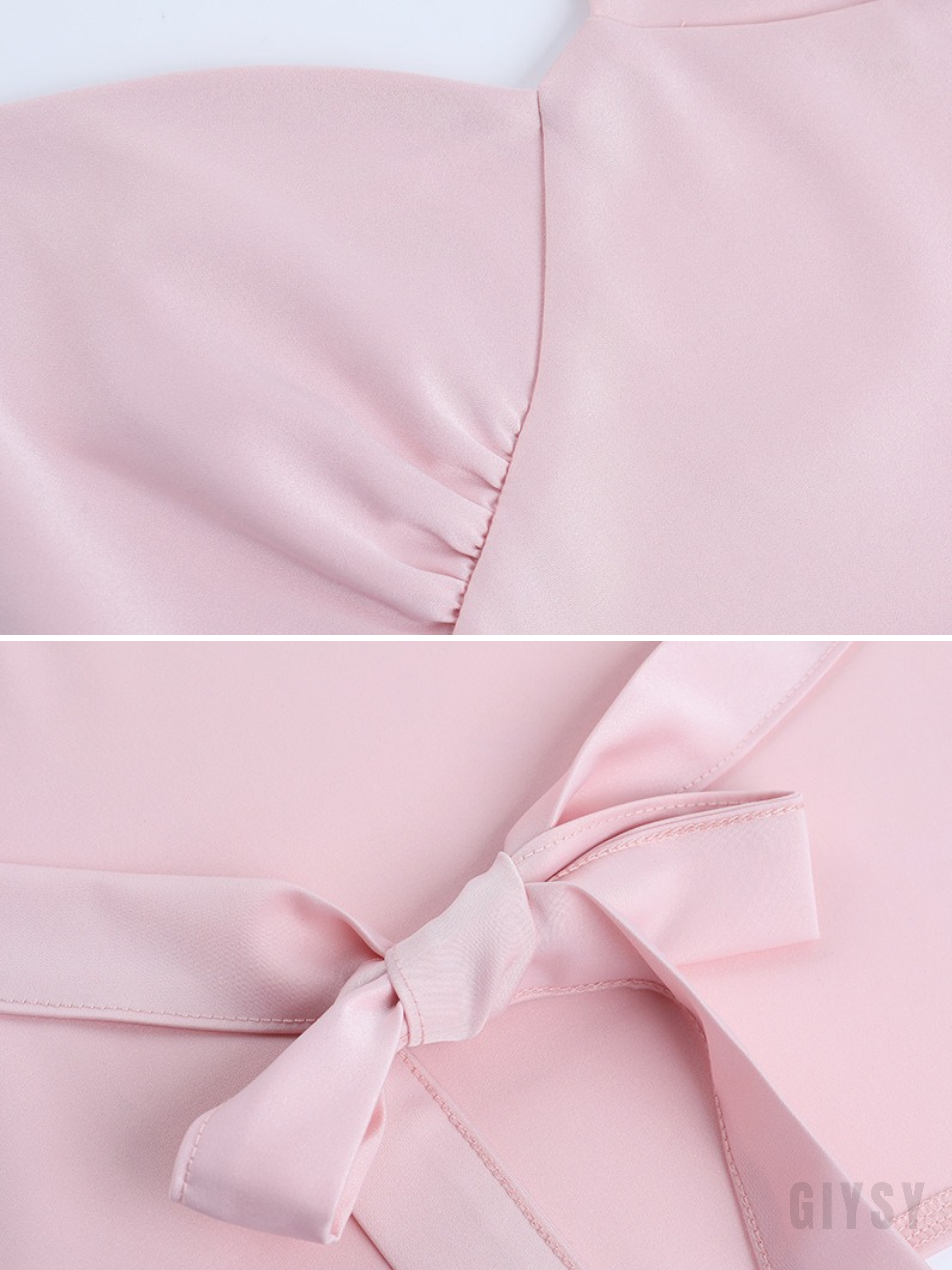 Vaela Pink Scarf Halter Cami Top