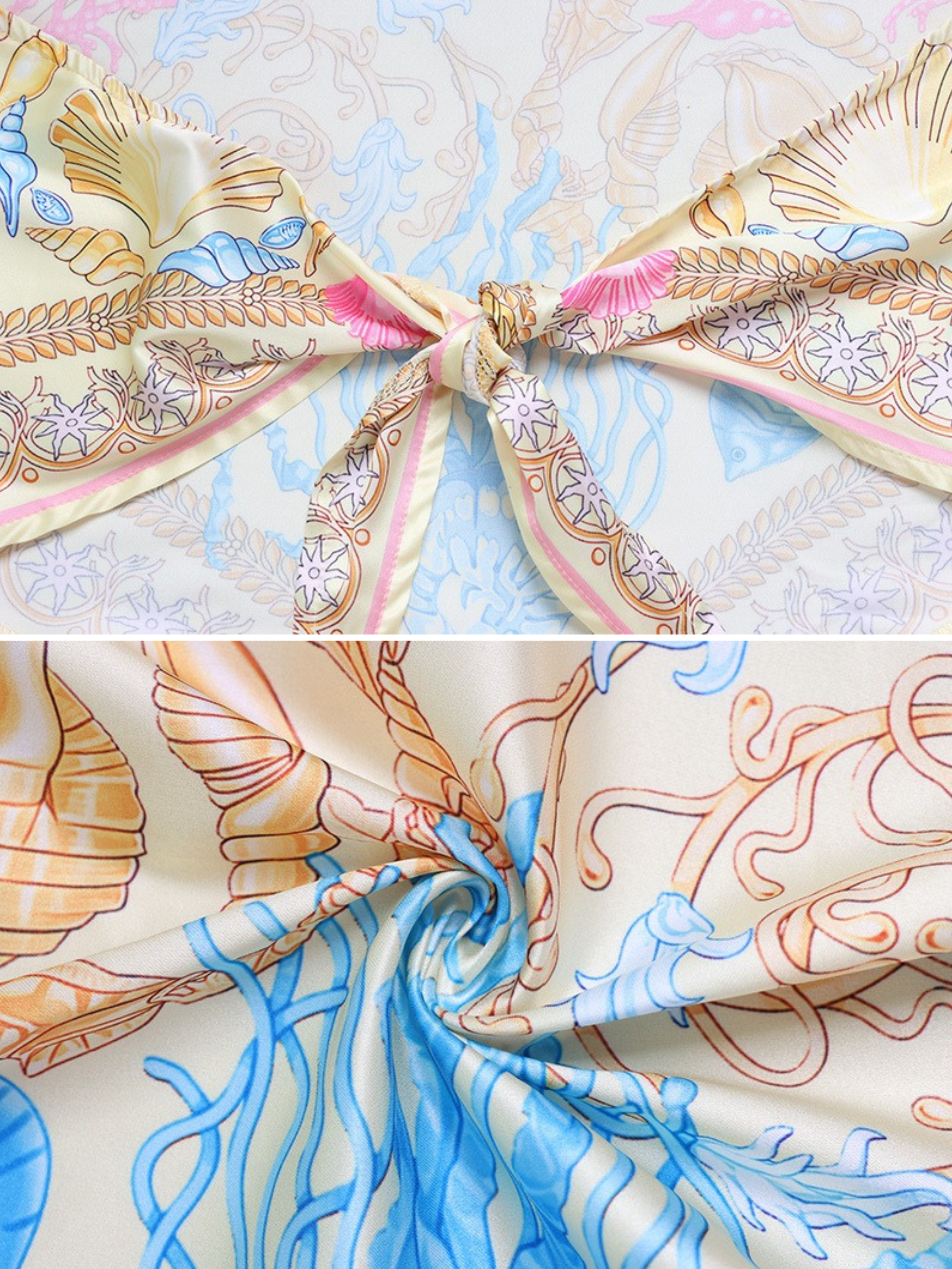 Ilya Seashell Scarf Top & Shorts Set