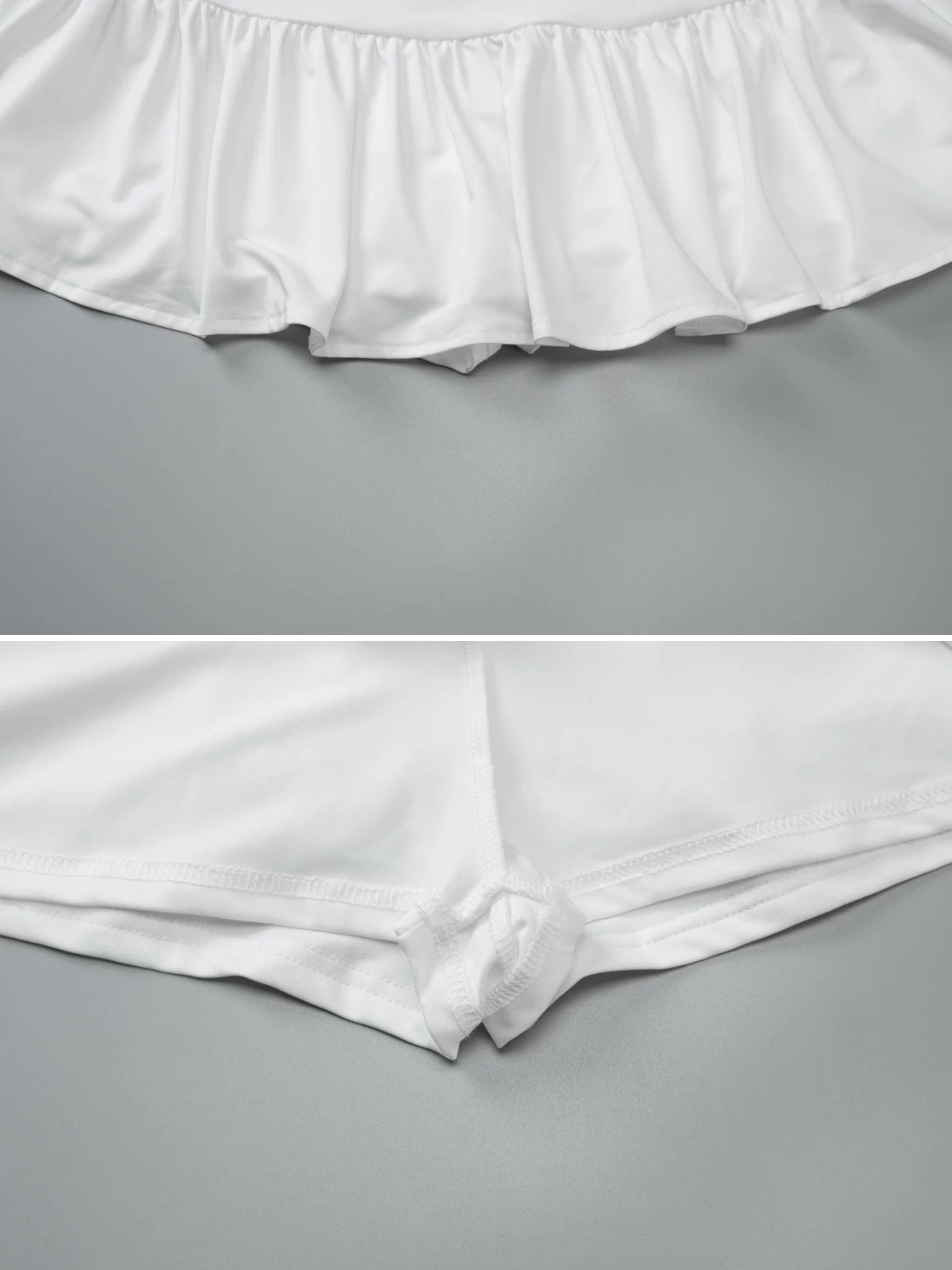 Zaria Buttoned Top & Mini Skirt Set