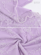 Ilyara Lavender Lace Mini Dress