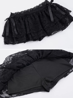 Danica Lace Ruffle Mini Skirt