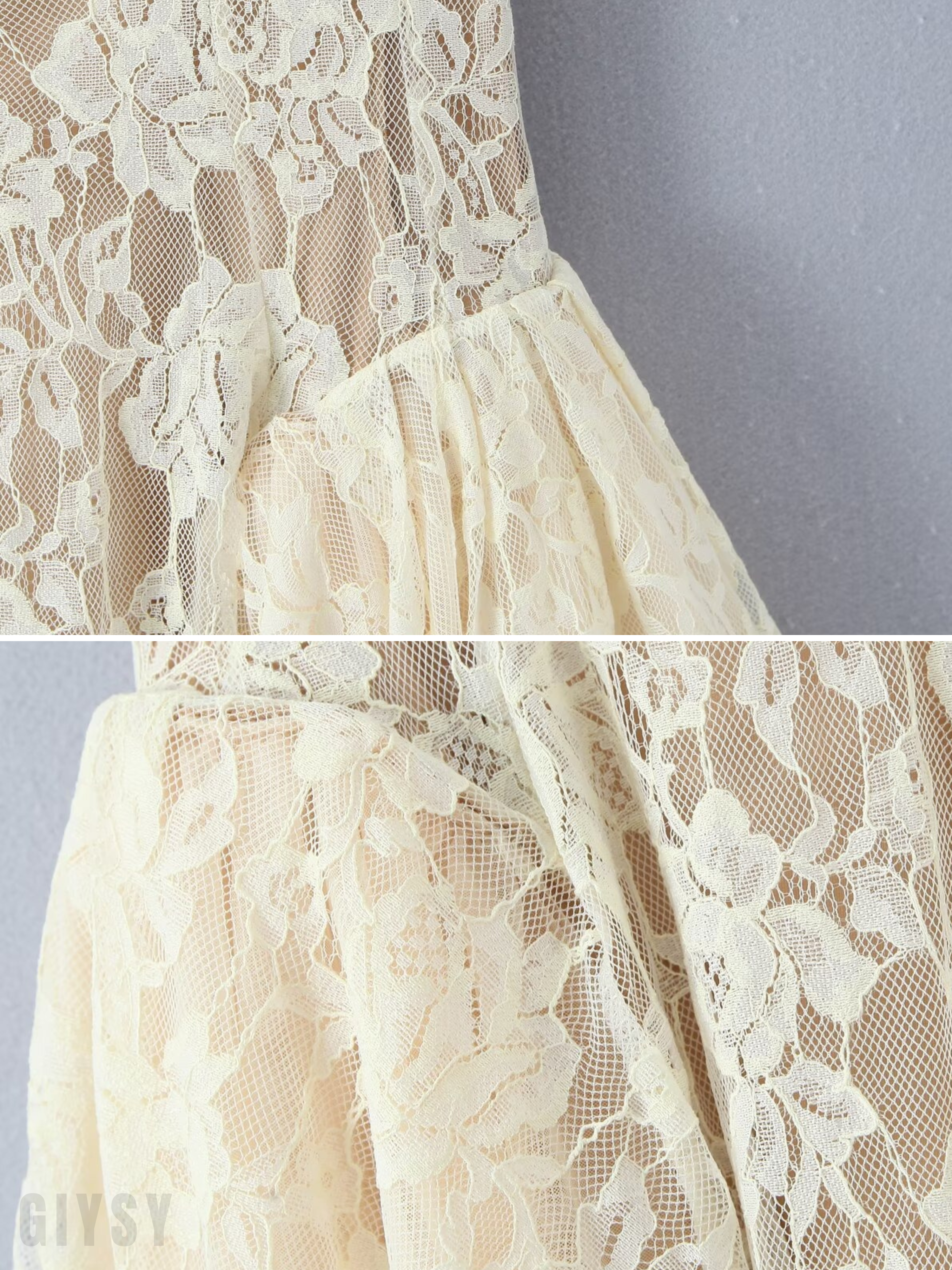 Doria Lace Fit & Flare Mini Dress