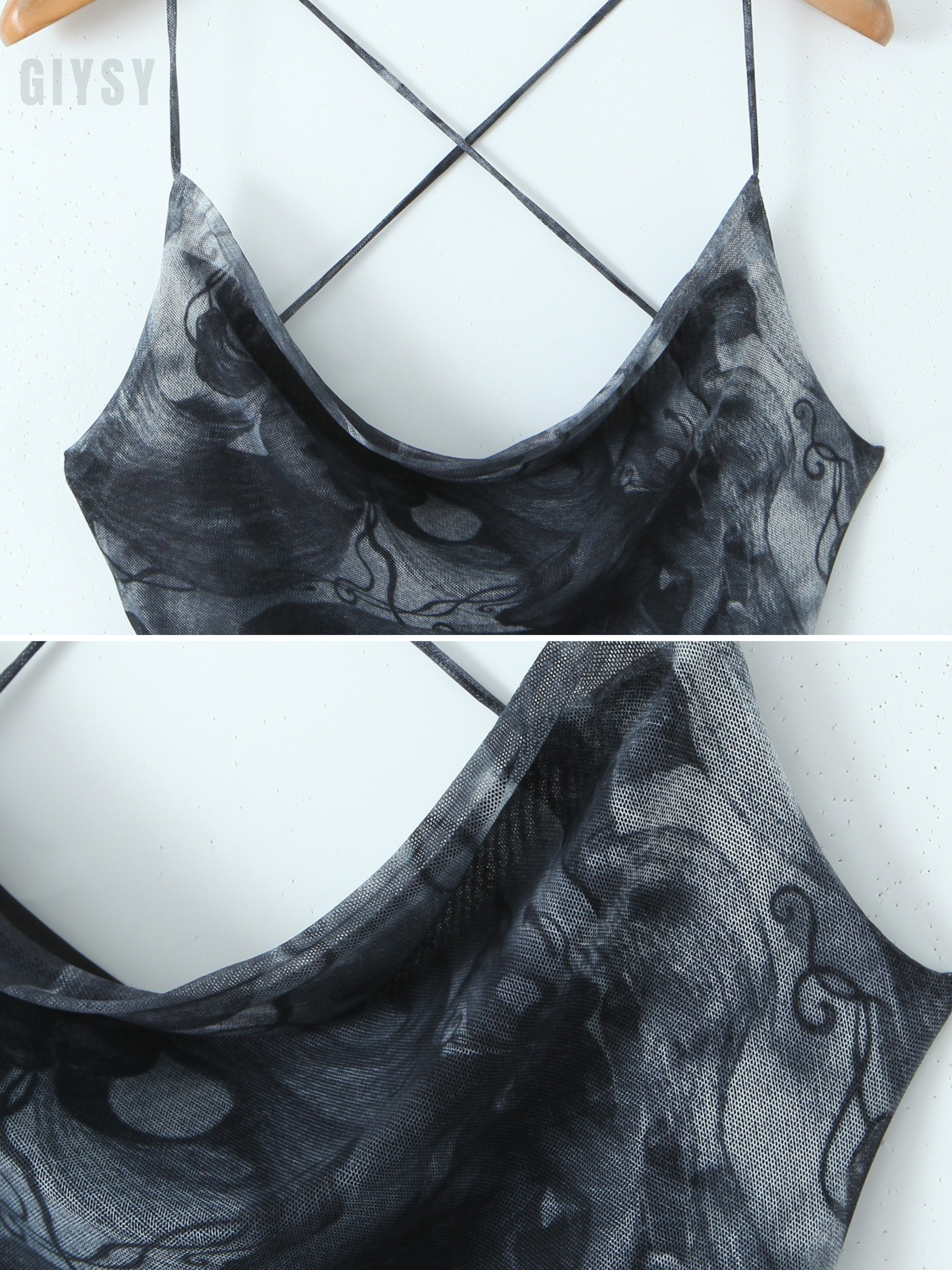 Jovita Printed Lace-Up Mini Dress